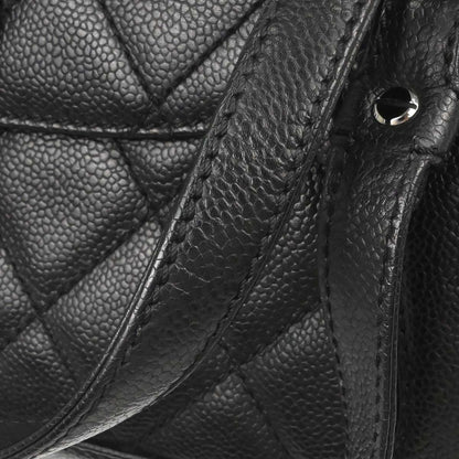 Chanel 2005-2006 Black Caviar Skin Mademoiselle Lock Handbag