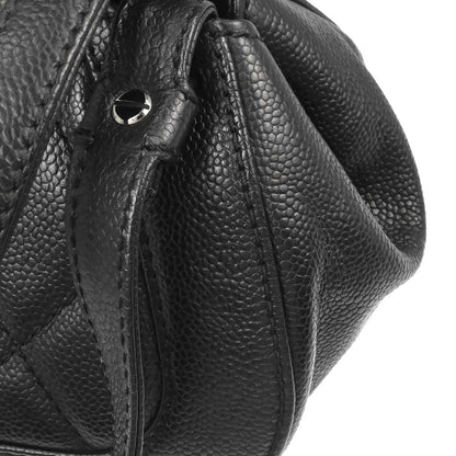 Chanel 2005-2006 Black Caviar Skin Mademoiselle Lock Handbag