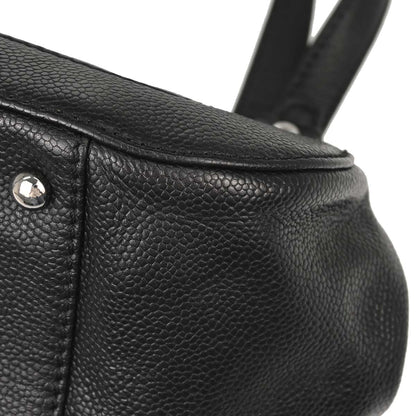 Chanel 2005-2006 Black Caviar Skin Mademoiselle Lock Handbag