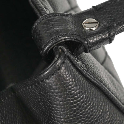 Chanel 2005-2006 Black Caviar Skin Mademoiselle Lock Handbag