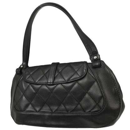Chanel Black Caviar Skin Mademoiselle Lock Handbag