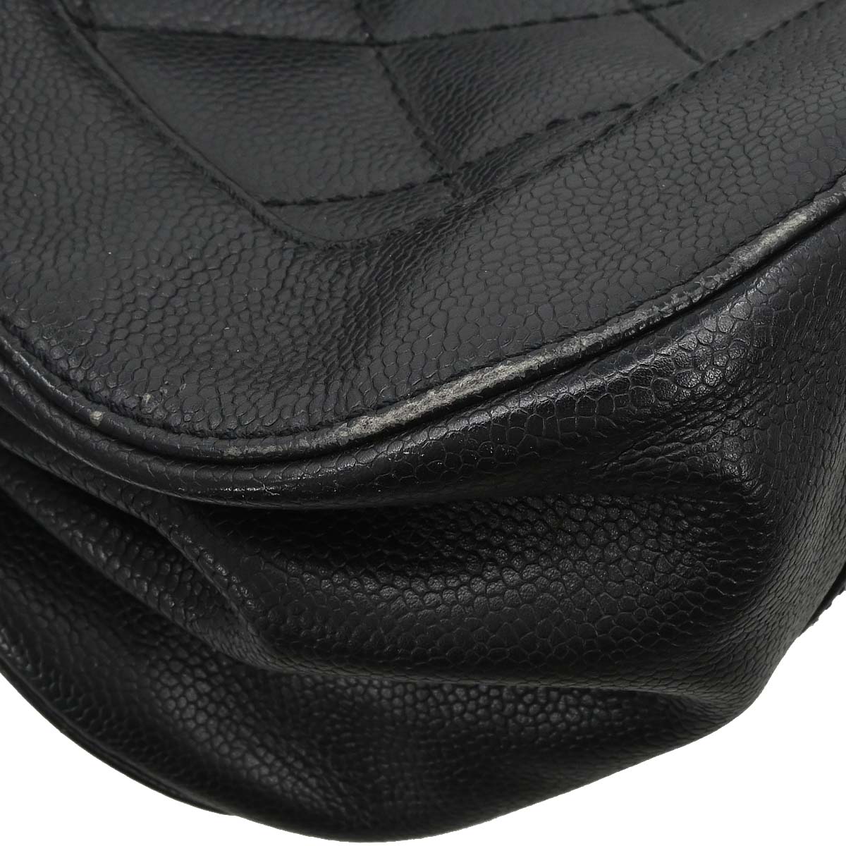 Chanel Black Caviar Skin Mademoiselle Lock Handbag