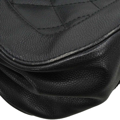 Chanel Black Caviar Skin Mademoiselle Lock Handbag