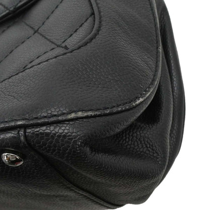 Chanel Black Caviar Skin Mademoiselle Lock Handbag