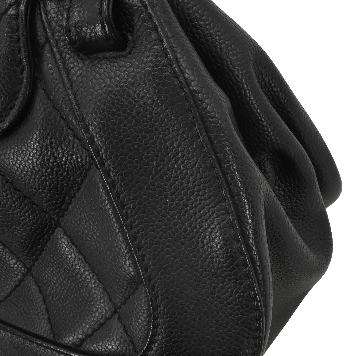 Chanel Black Caviar Skin Mademoiselle Lock Handbag