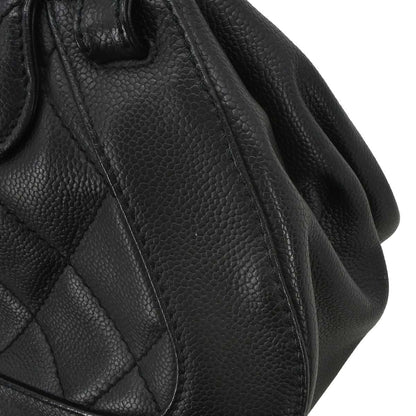 Chanel Black Caviar Skin Mademoiselle Lock Handbag