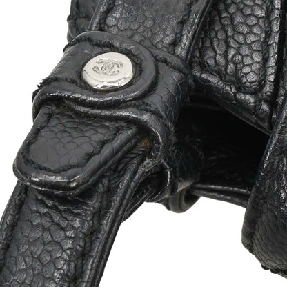 Chanel Black Caviar Skin Mademoiselle Lock Handbag