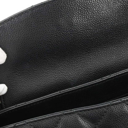 Chanel Black Caviar Skin Mademoiselle Lock Handbag