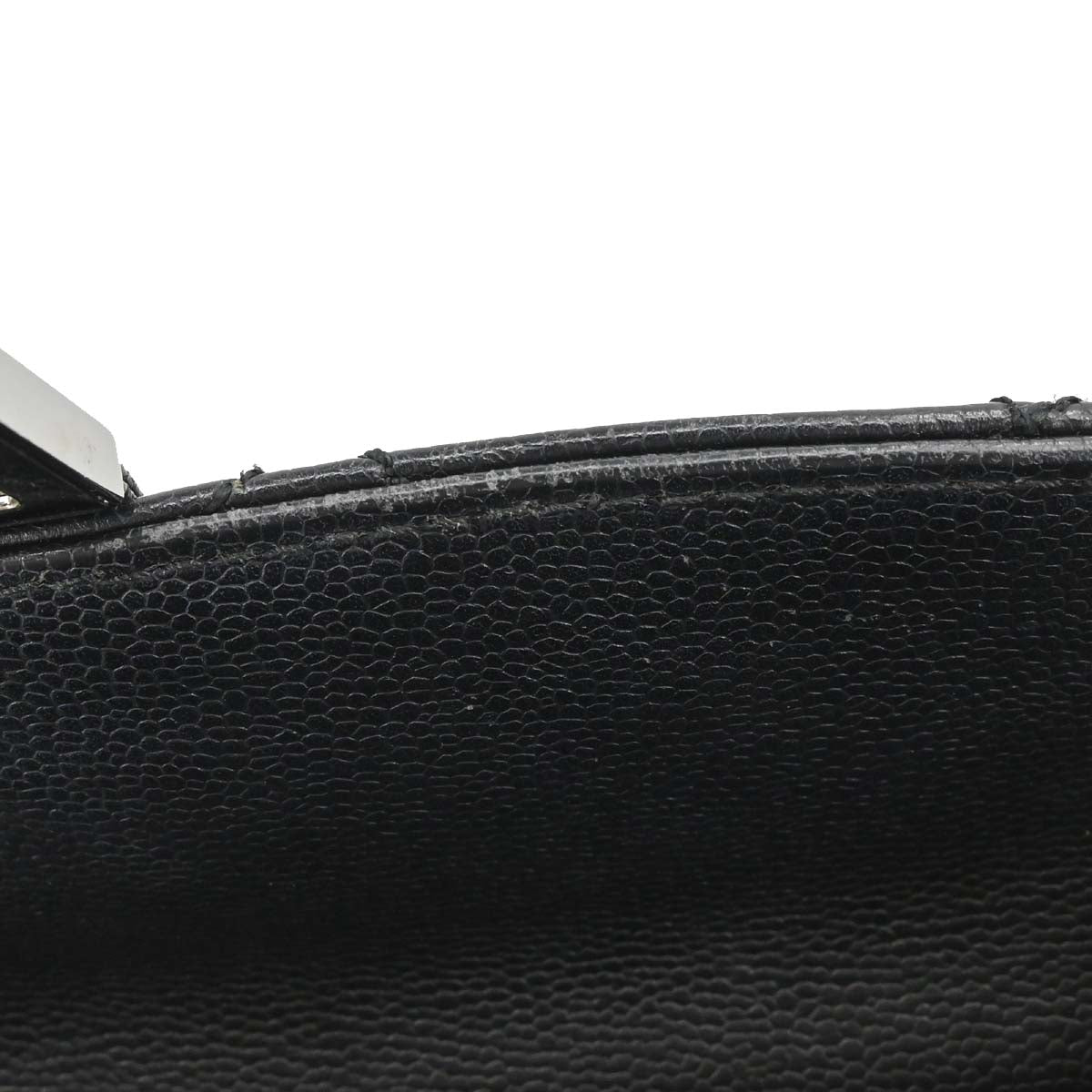 Chanel Black Caviar Skin Mademoiselle Lock Handbag