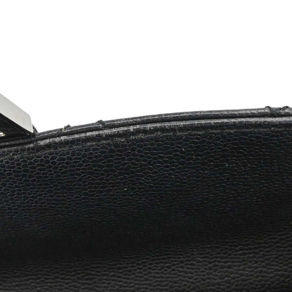 Chanel Black Caviar Skin Mademoiselle Lock Handbag