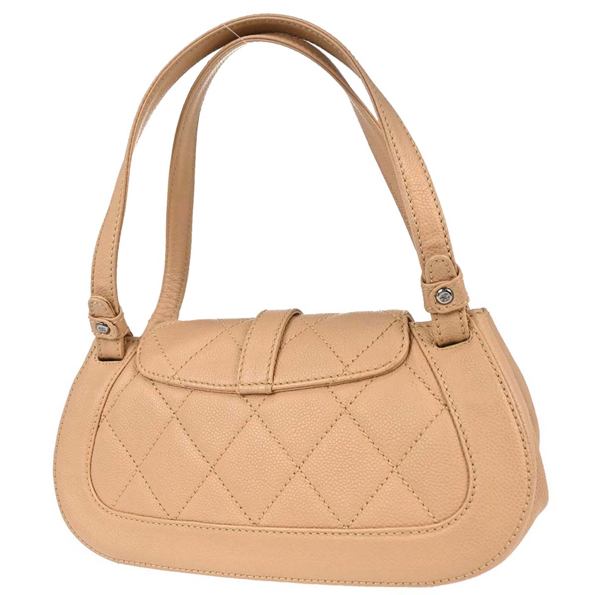 Chanel Beige Caviar Mademoiselle Lock Handbag
