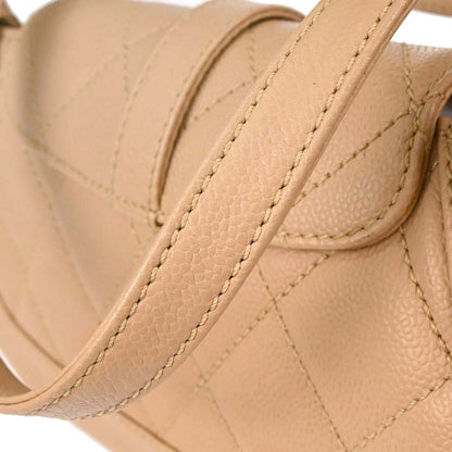 Chanel Beige Caviar Mademoiselle Lock Handbag