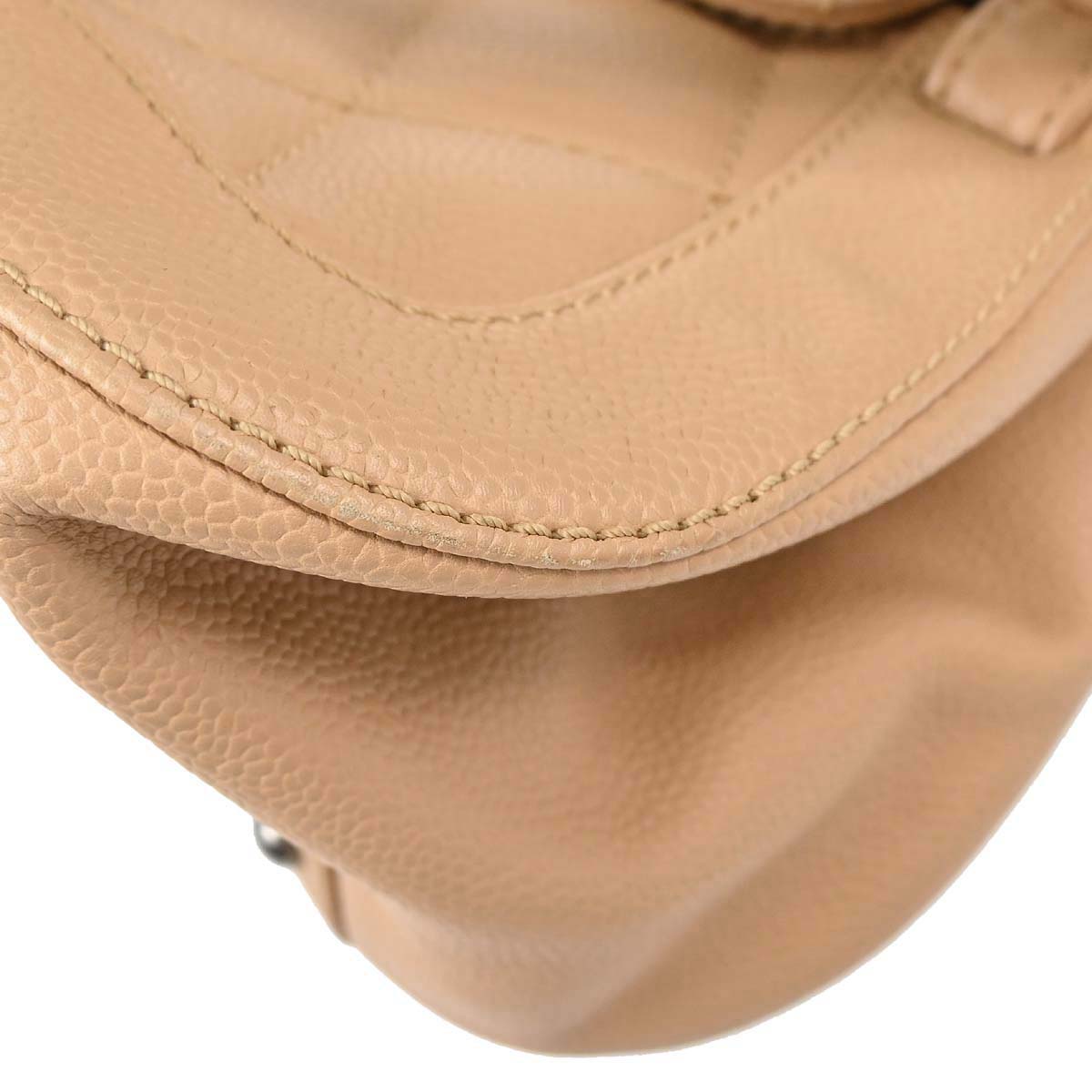 Chanel Beige Caviar Mademoiselle Lock Handbag