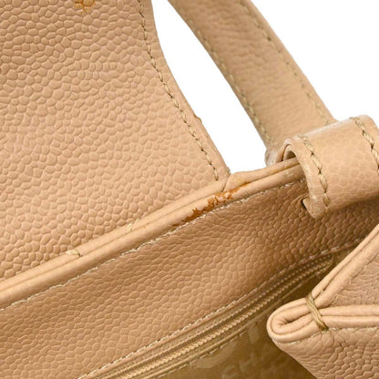 Chanel Beige Caviar Mademoiselle Lock Handbag