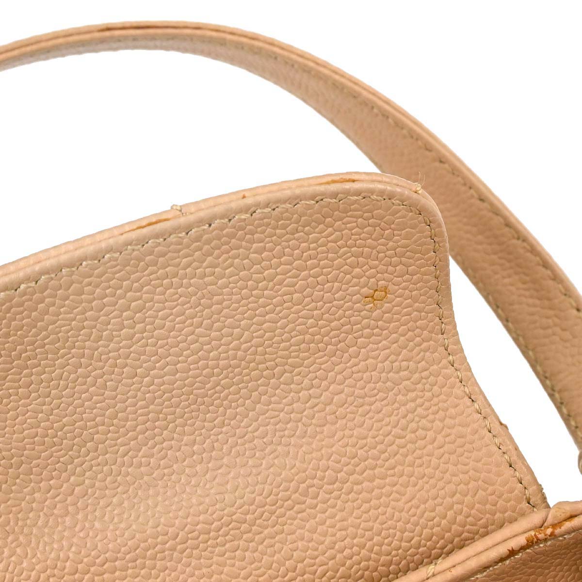 Chanel Beige Caviar Mademoiselle Lock Handbag
