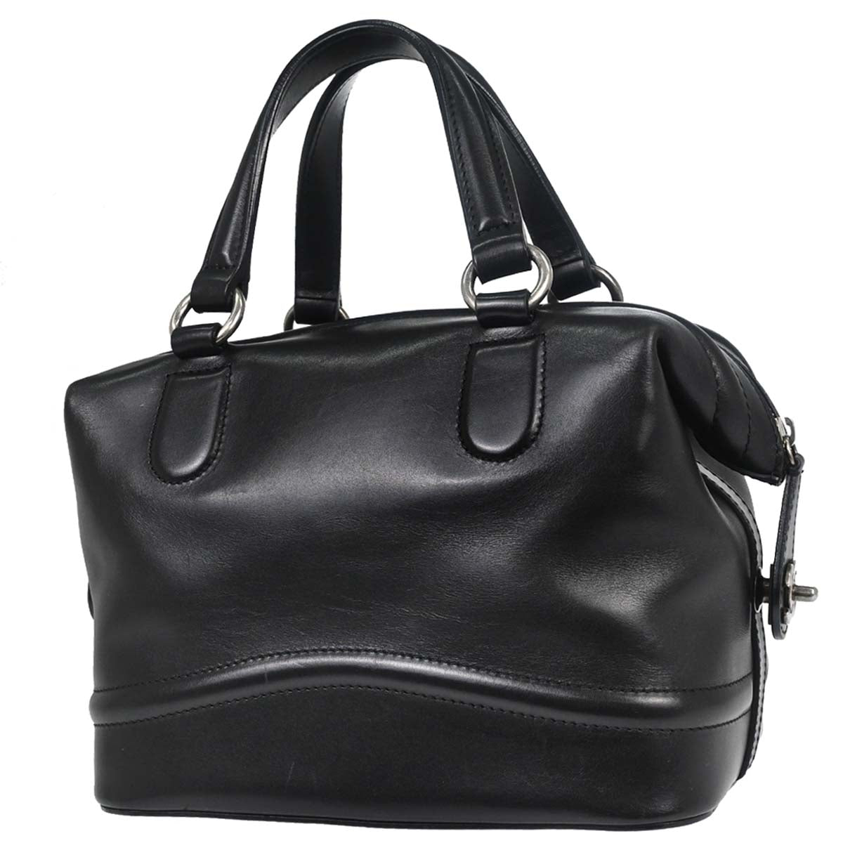 Chanel Black Calfskin Country Ride Doctor Bag Handbag