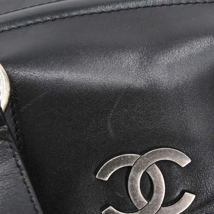 Chanel Black Calfskin Country Ride Doctor Bag Handbag