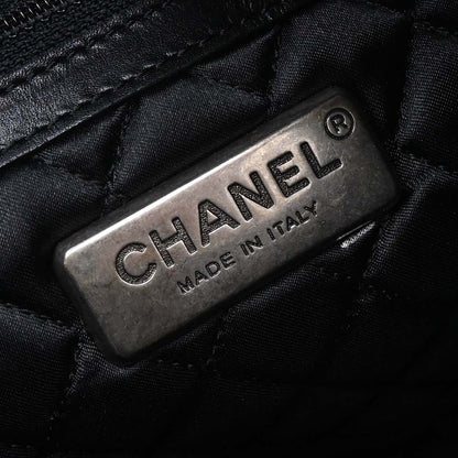 Chanel Black Calfskin Country Ride Doctor Bag Handbag