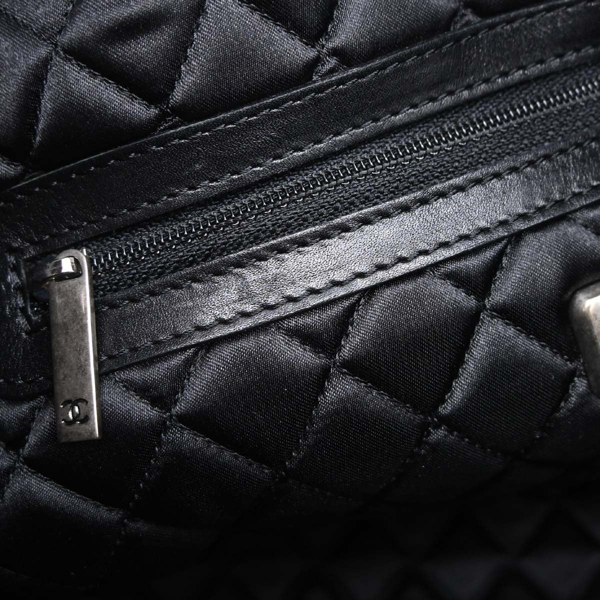 Chanel Black Calfskin Country Ride Doctor Bag Handbag