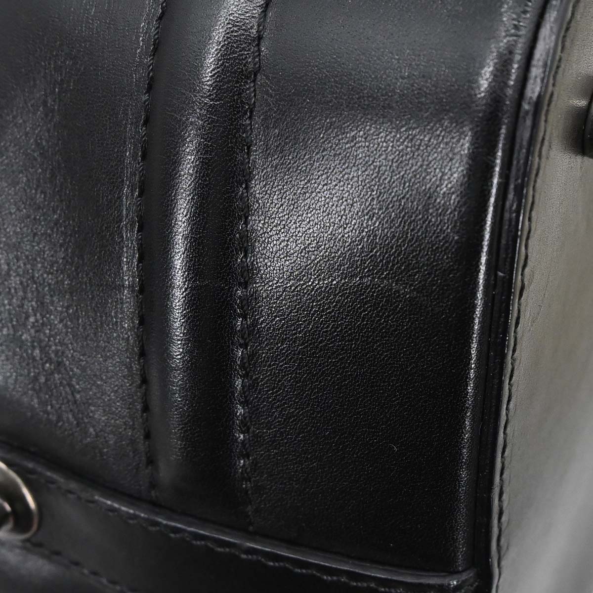Chanel Black Calfskin Country Ride Doctor Bag Handbag