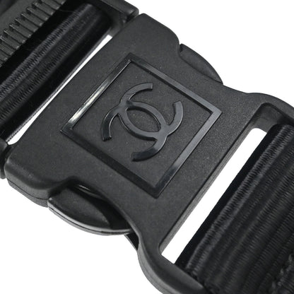 Chanel Black Quilted Nylon Sport Line Shoulder Bag