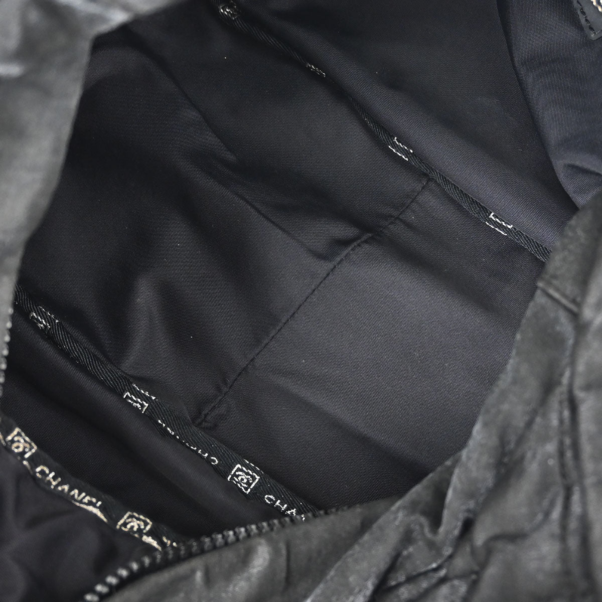 Chanel Black Quilted Nylon Sport Line Shoulder Bag