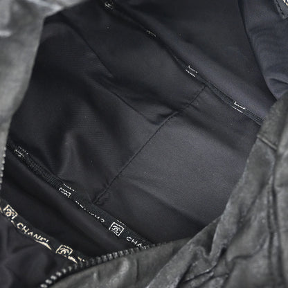 Chanel Black Quilted Nylon Sport Line Shoulder Bag