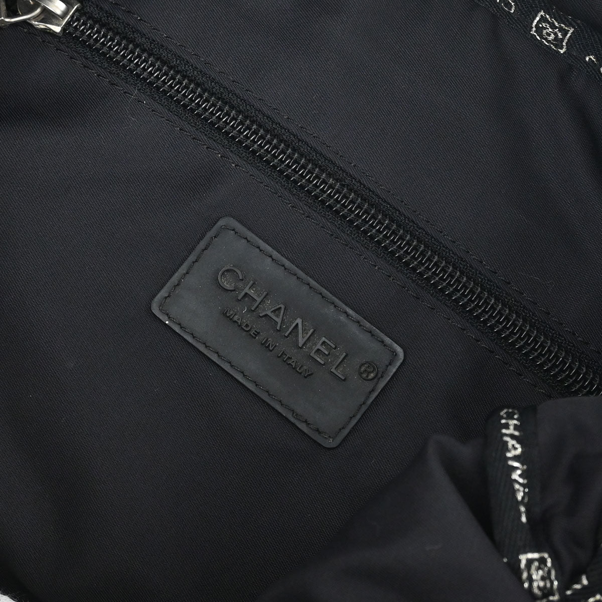 Chanel Black Quilted Nylon Sport Line Shoulder Bag