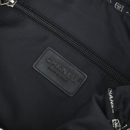 Chanel Black Quilted Nylon Sport Line Shoulder Bag