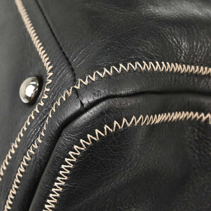 Chanel 2003-2004 Black Lambskin Stitch Handbag