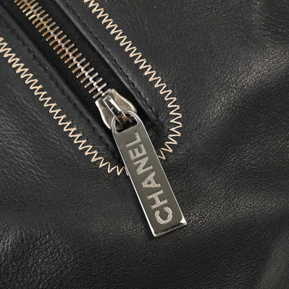 Chanel 2003-2004 Black Lambskin Stitch Handbag