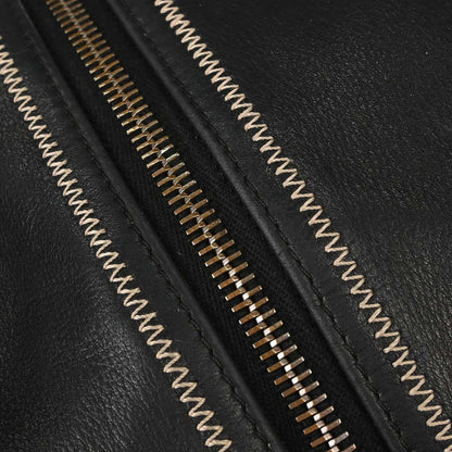 Chanel 2003-2004 Black Lambskin Stitch Handbag
