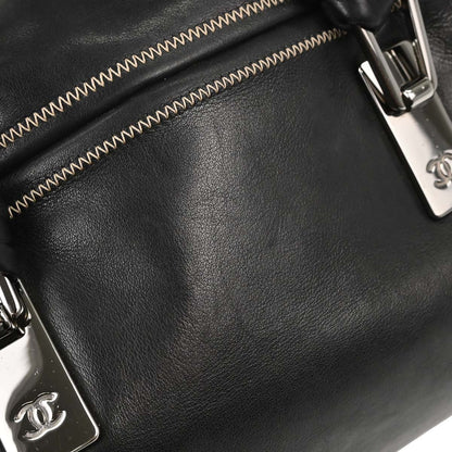 Chanel 2003-2004 Black Lambskin Stitch Handbag