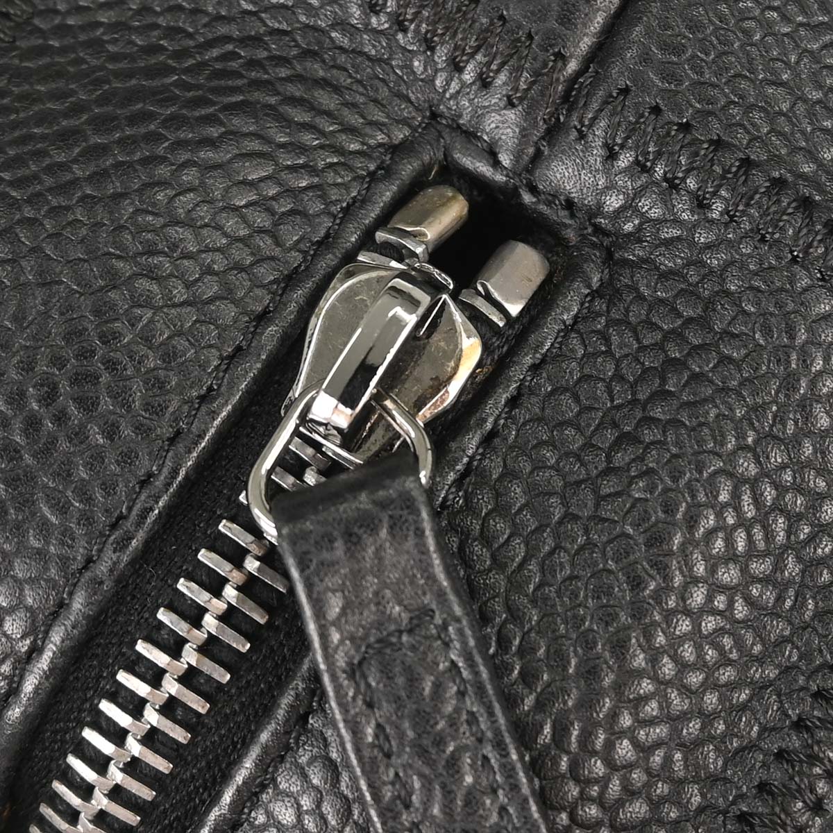 Chanel 2003-2004 Black Caviar Skin Choco Bar Wild Stitch Handbag