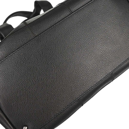 Chanel 2003-2004 Black Caviar Skin Choco Bar Wild Stitch Handbag