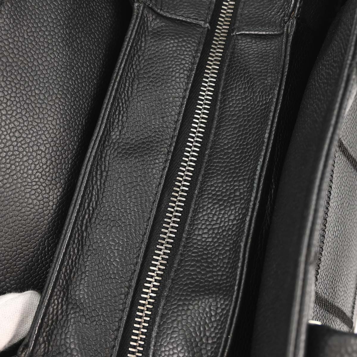 Chanel 2003-2004 Black Caviar Skin Choco Bar Wild Stitch Handbag