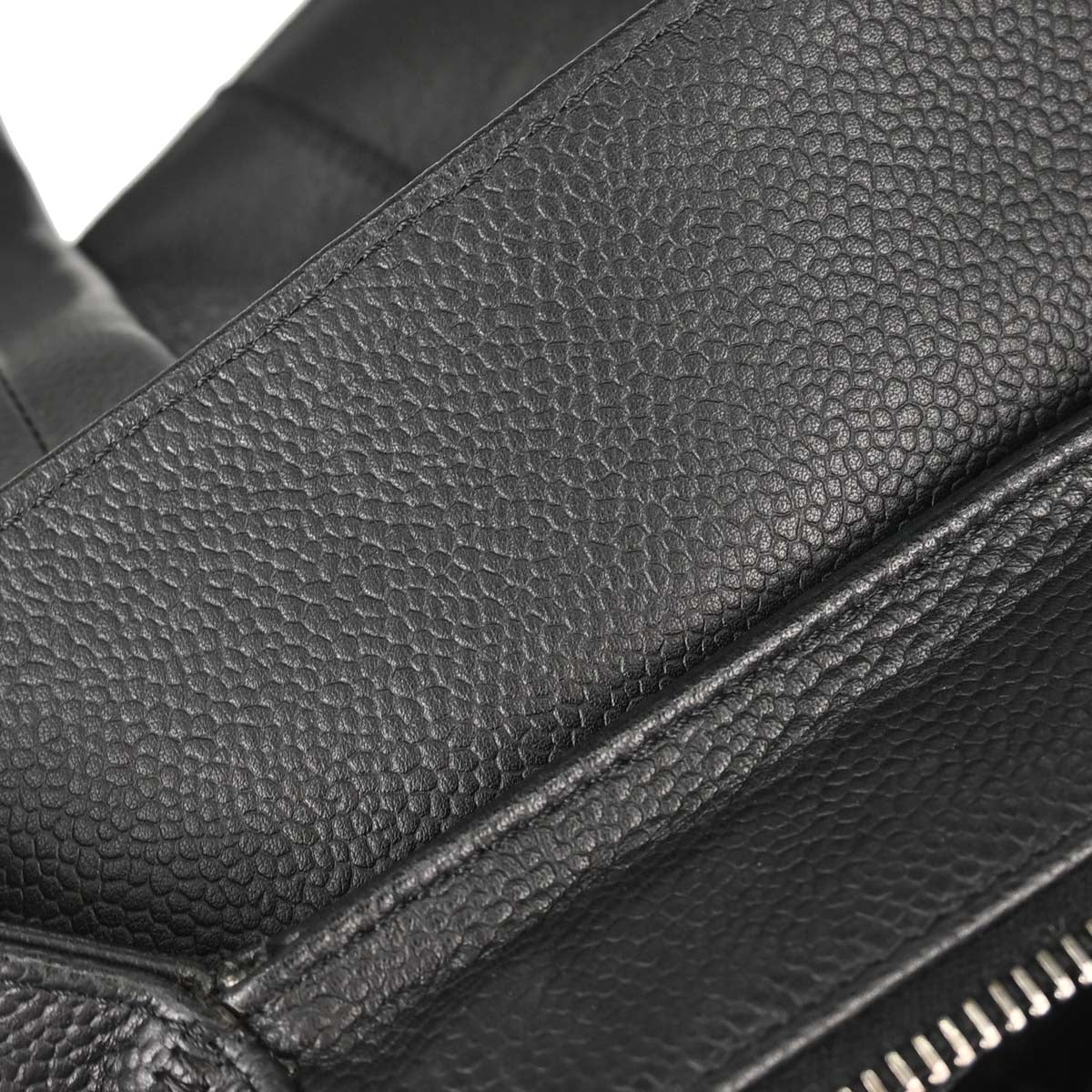 Chanel 2003-2004 Black Caviar Skin Choco Bar Wild Stitch Handbag