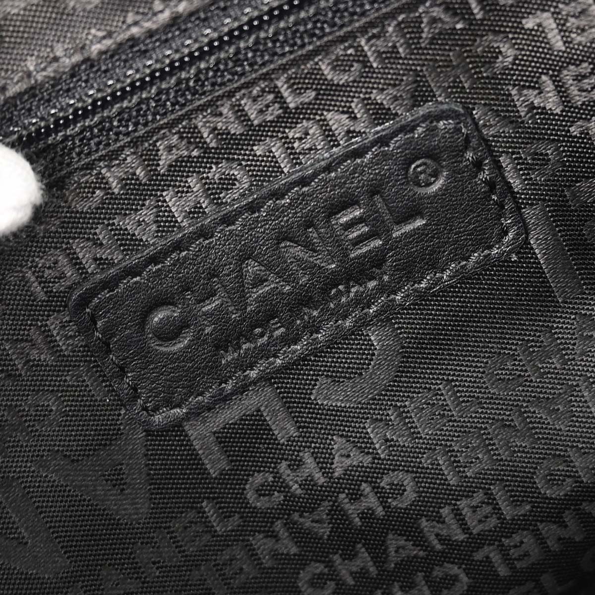 Chanel 2003-2004 Black Caviar Skin Choco Bar Wild Stitch Handbag