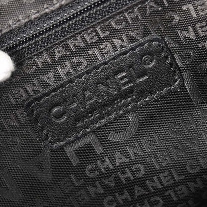 Chanel 2003-2004 Black Caviar Skin Choco Bar Wild Stitch Handbag