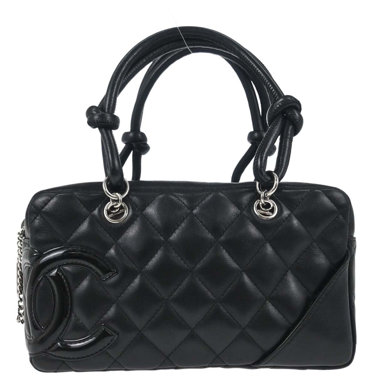 Chanel Black Calfskin Cambon Ligne Handbag