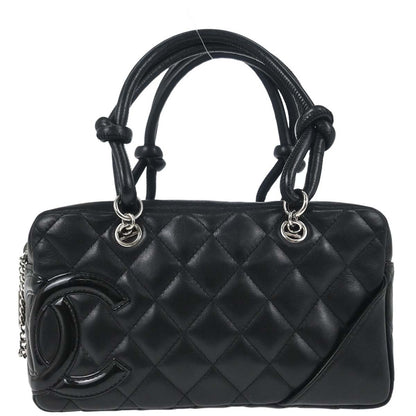 Chanel Black Calfskin Cambon Ligne Handbag