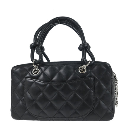 Chanel Black Calfskin Cambon Ligne Handbag