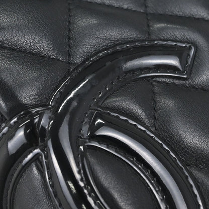 Chanel Black Calfskin Cambon Ligne Handbag