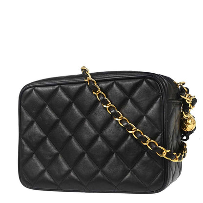 Chanel Black Lambskin Camera Bag Mini