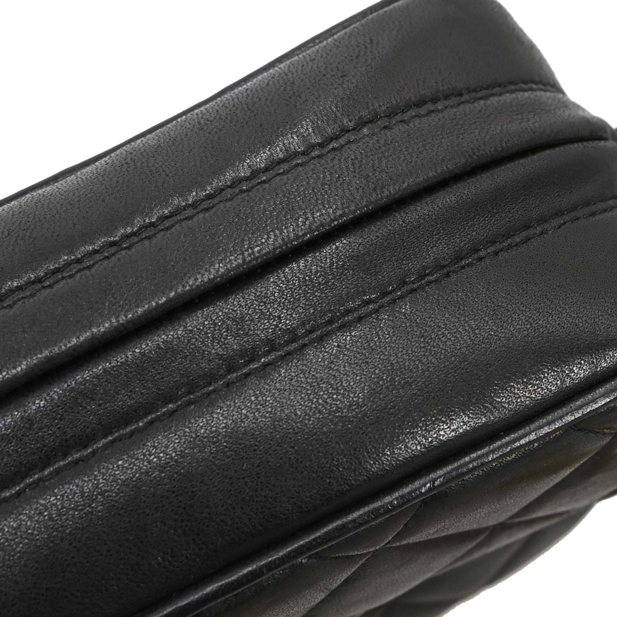 Chanel Black Lambskin Camera Bag Mini