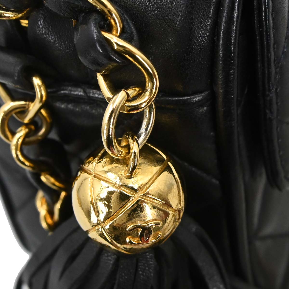 Chanel Black Lambskin Camera Bag Mini