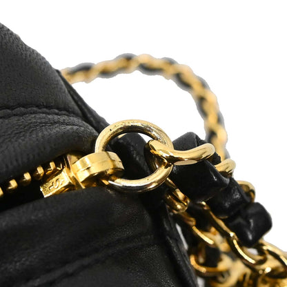 Chanel Black Lambskin Camera Bag Mini