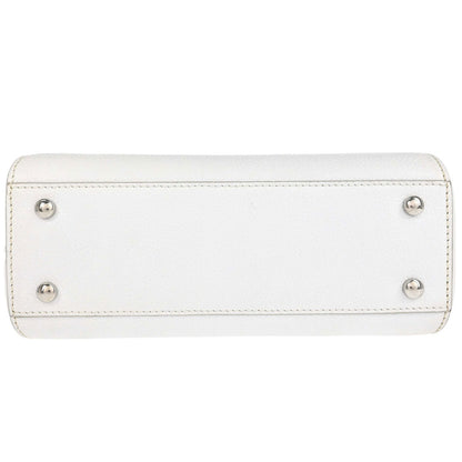 Chanel White Calfskin Neo Executive Cerf 2way Shoulder Tote Bag
