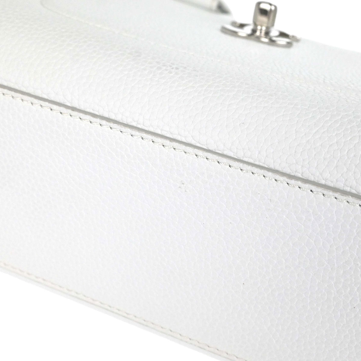 Chanel White Calfskin Neo Executive Cerf 2way Shoulder Tote Bag
