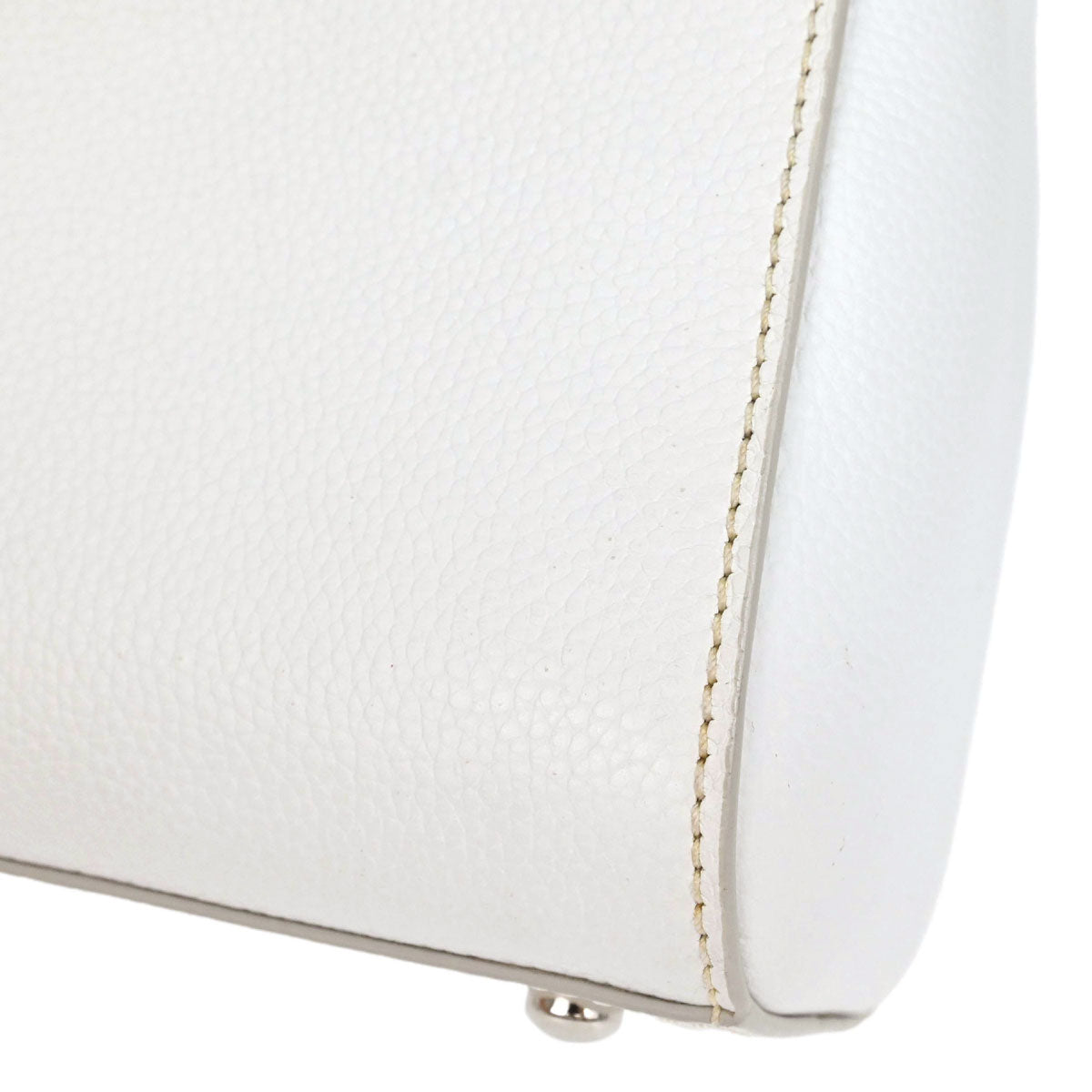 Chanel White Calfskin Neo Executive Cerf 2way Shoulder Tote Bag